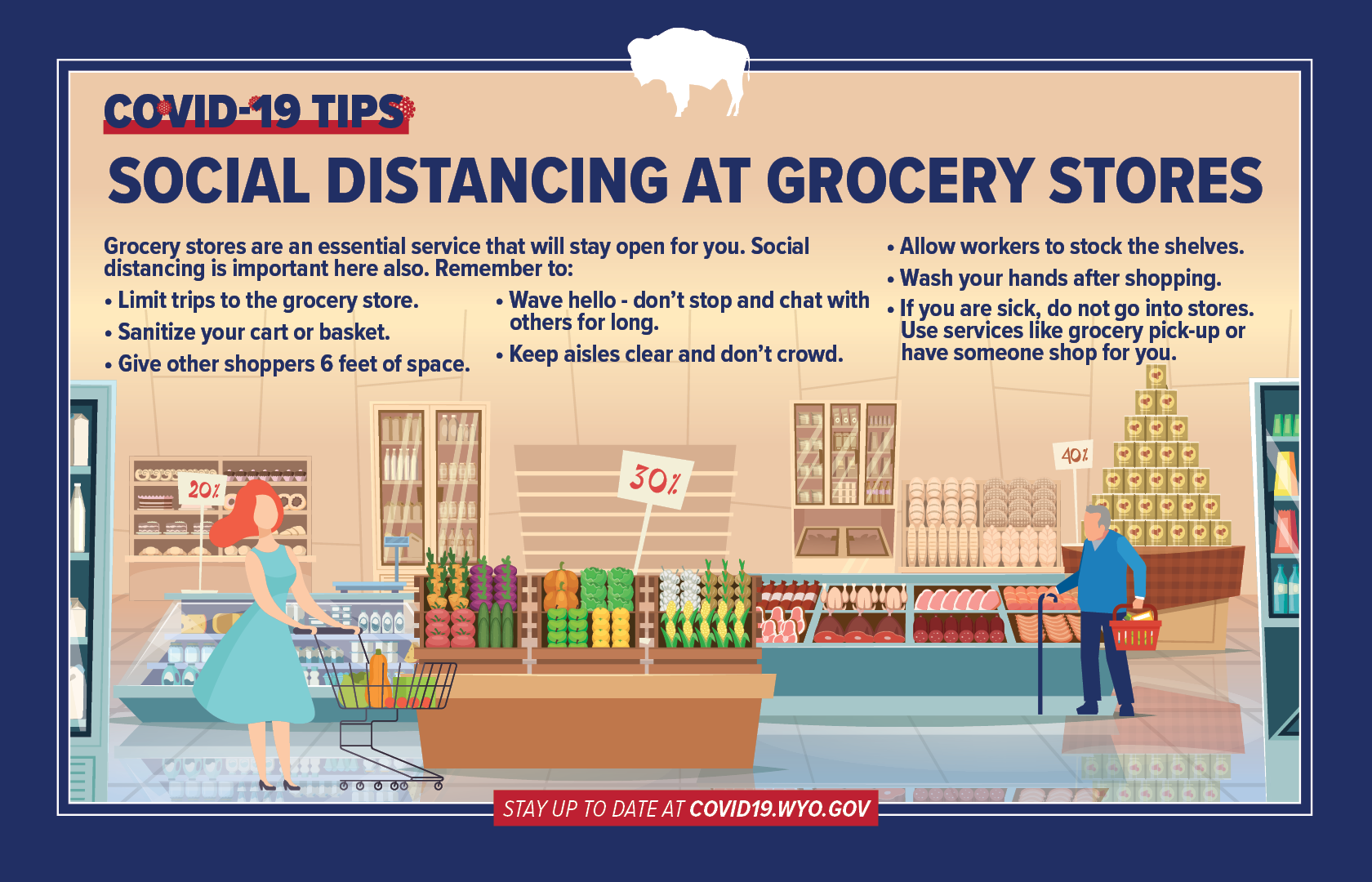 social distancing grocery